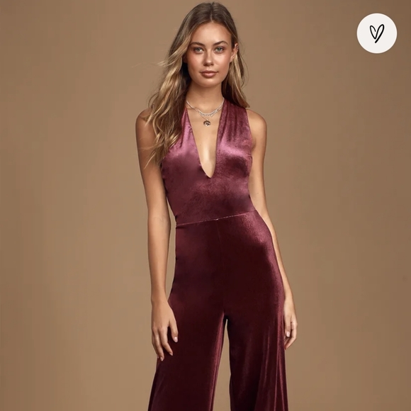 Lulus Pants - ISO!! Velvet Jumpsuit